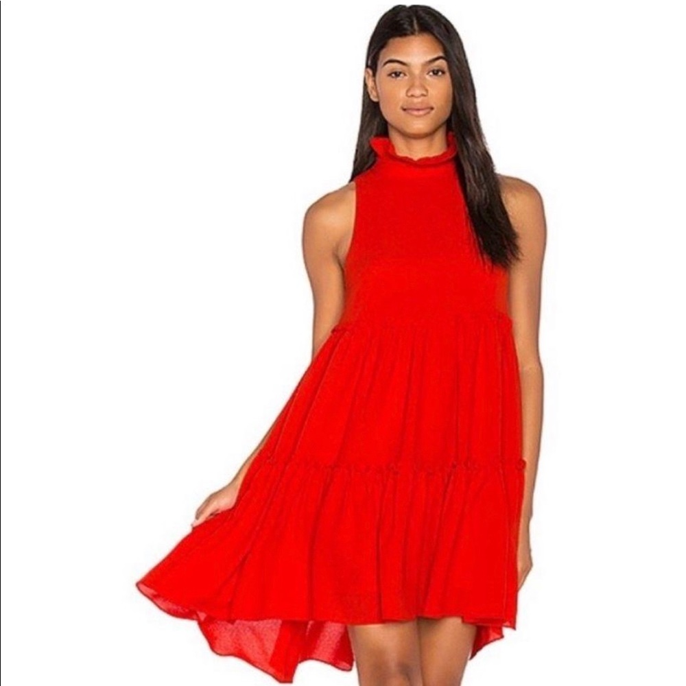 Elliatt Mock Ruffle A-line Dress